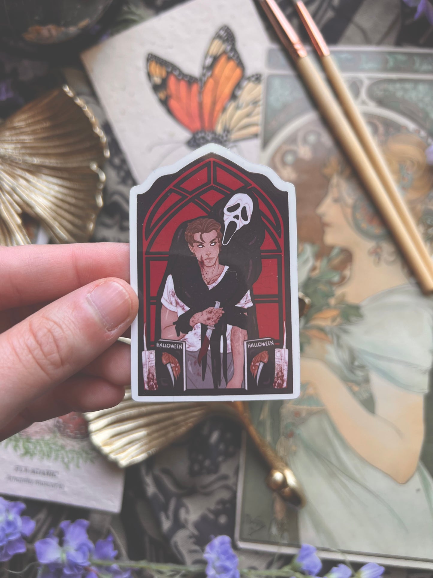 Spooky Couple Stickers (Red & Black)