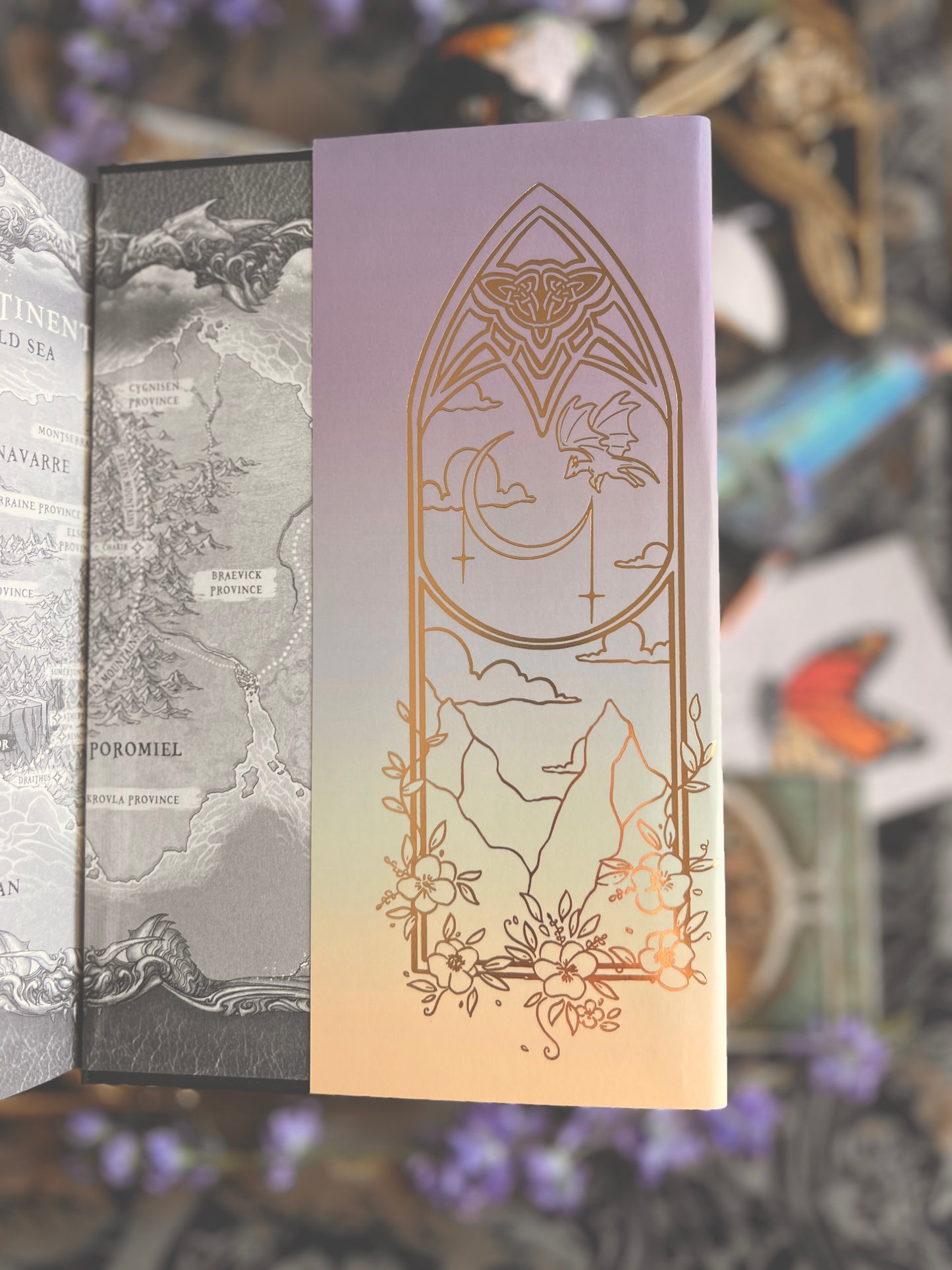 Fourth Wing Gold Foil Dust Jacket