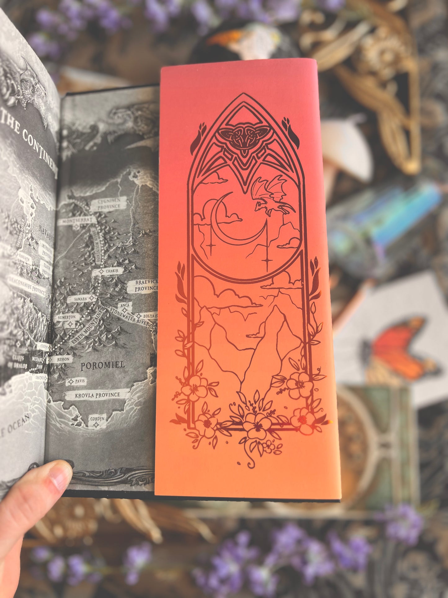 Iron Flame Orange Foil Dust Jacket