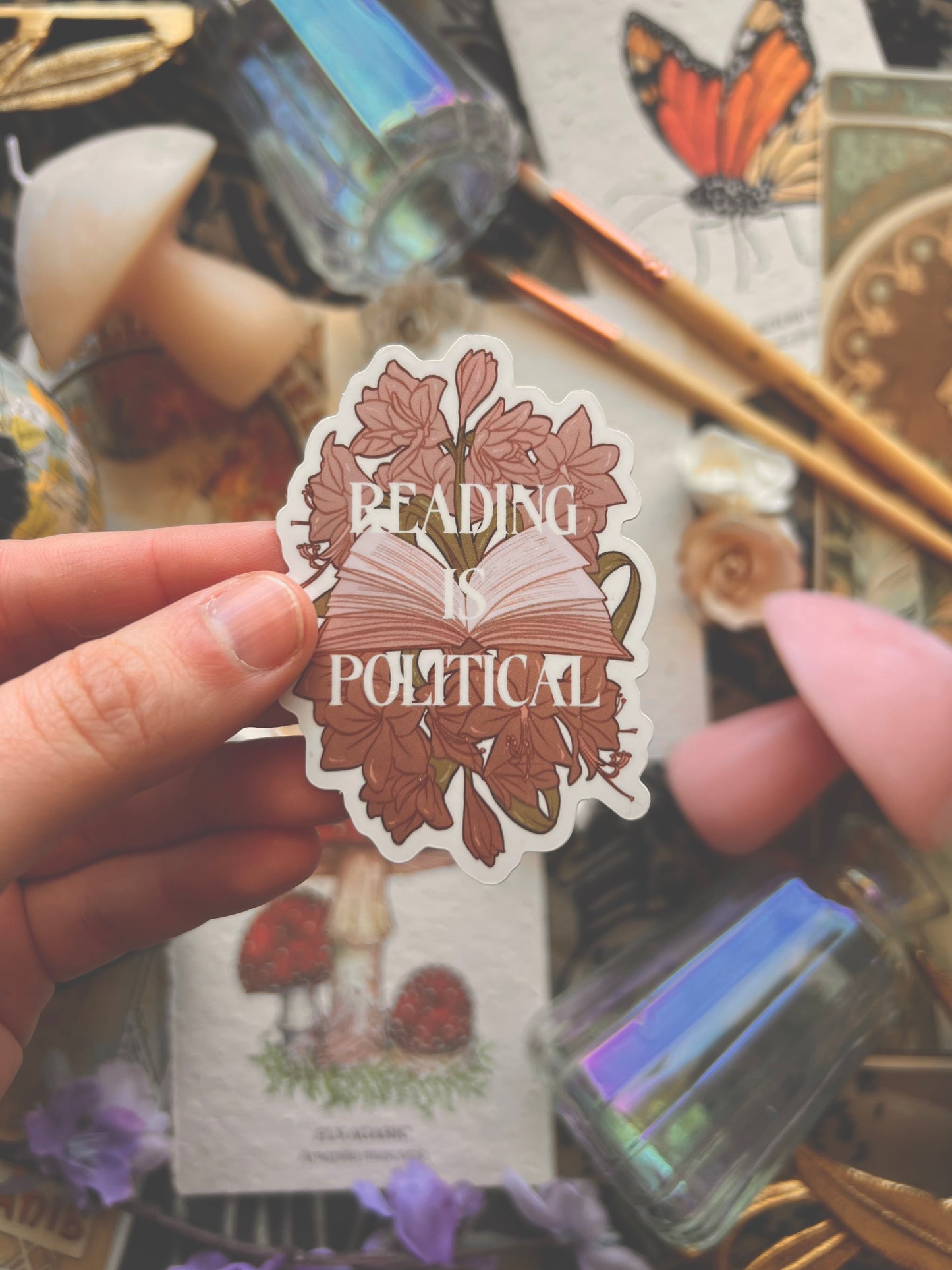 Reading is Political Sticker