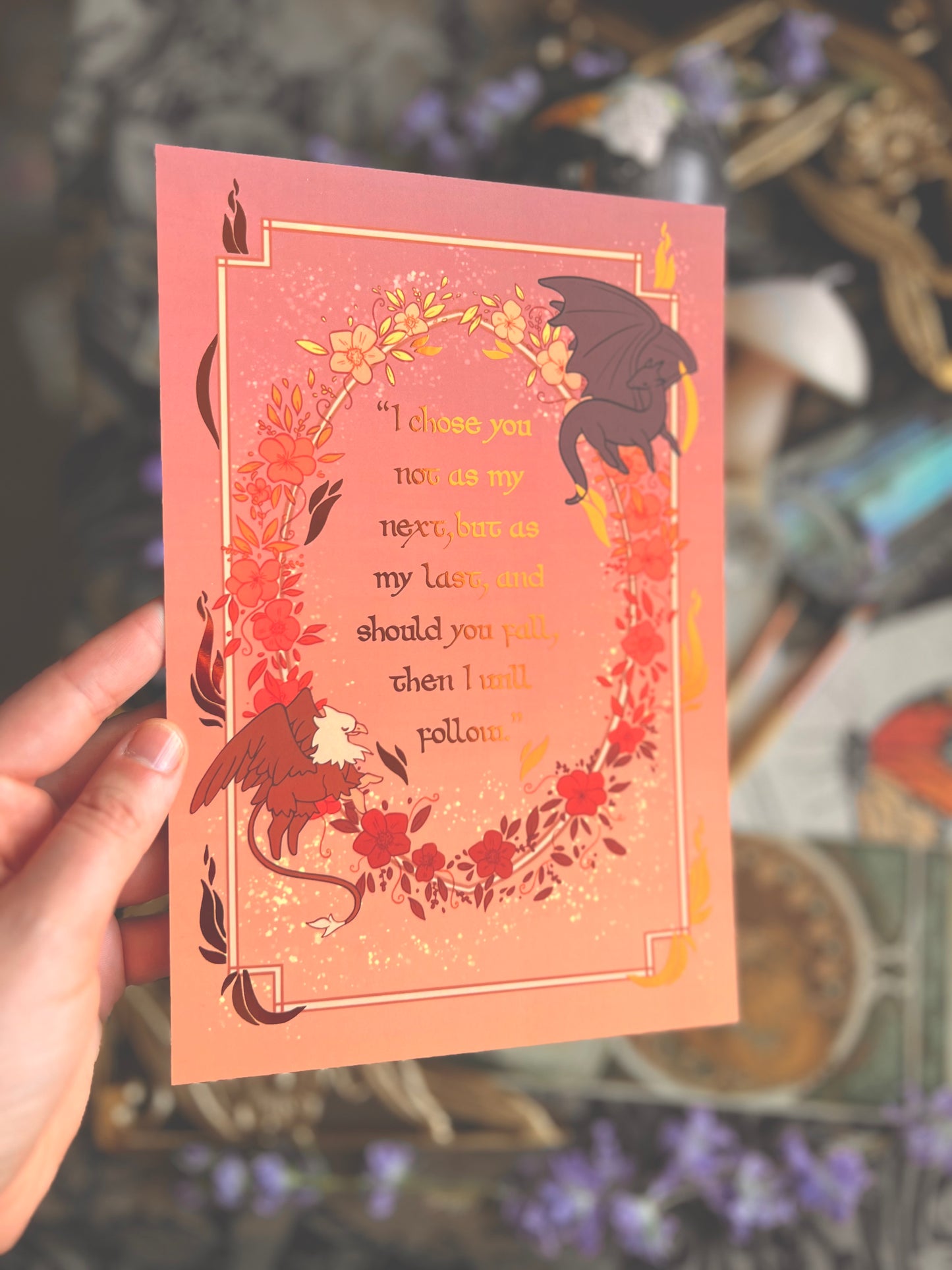 Iron Flame Copper Foil Prints