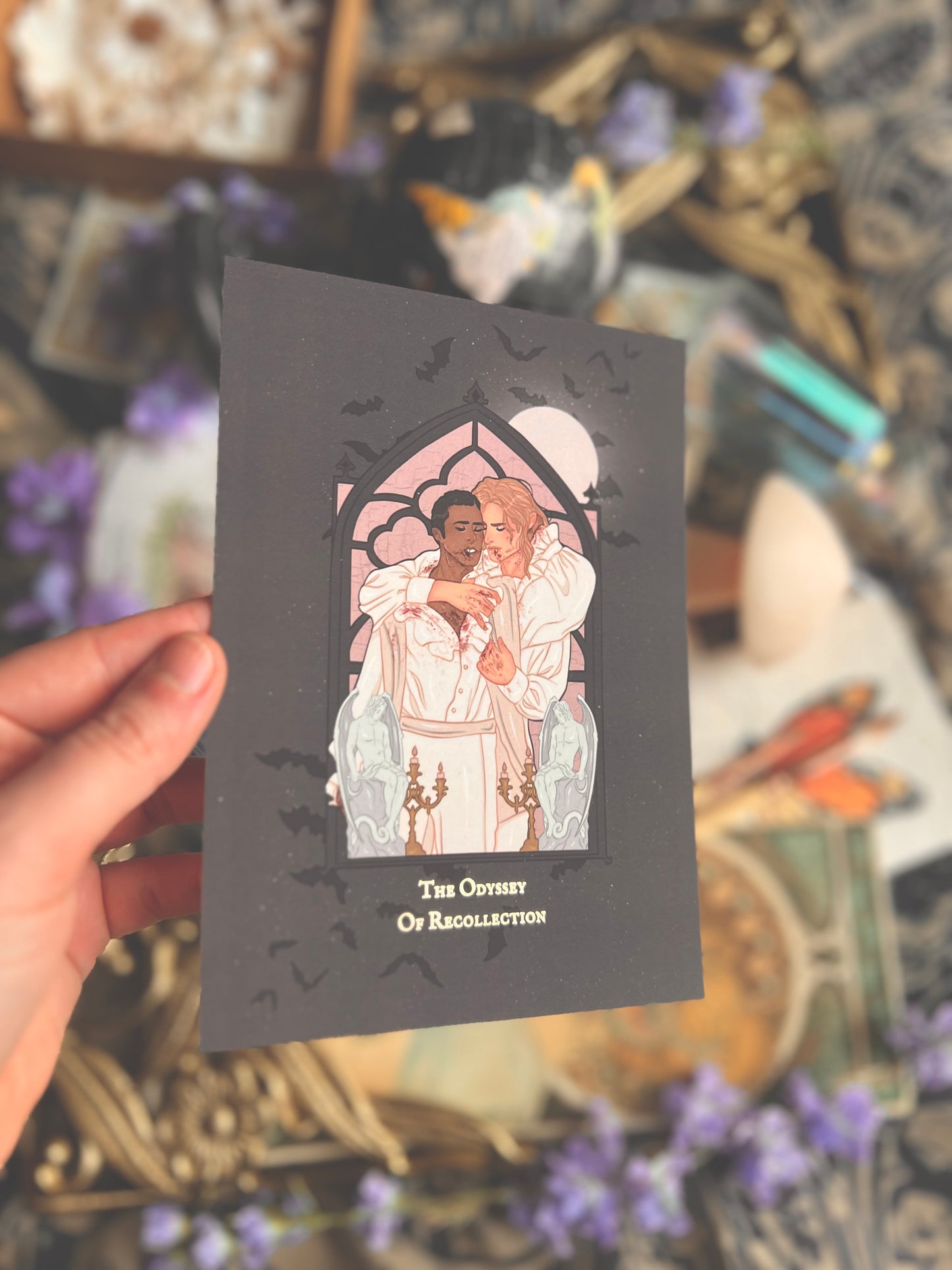 Spooky Couple Prints (Purple & White)