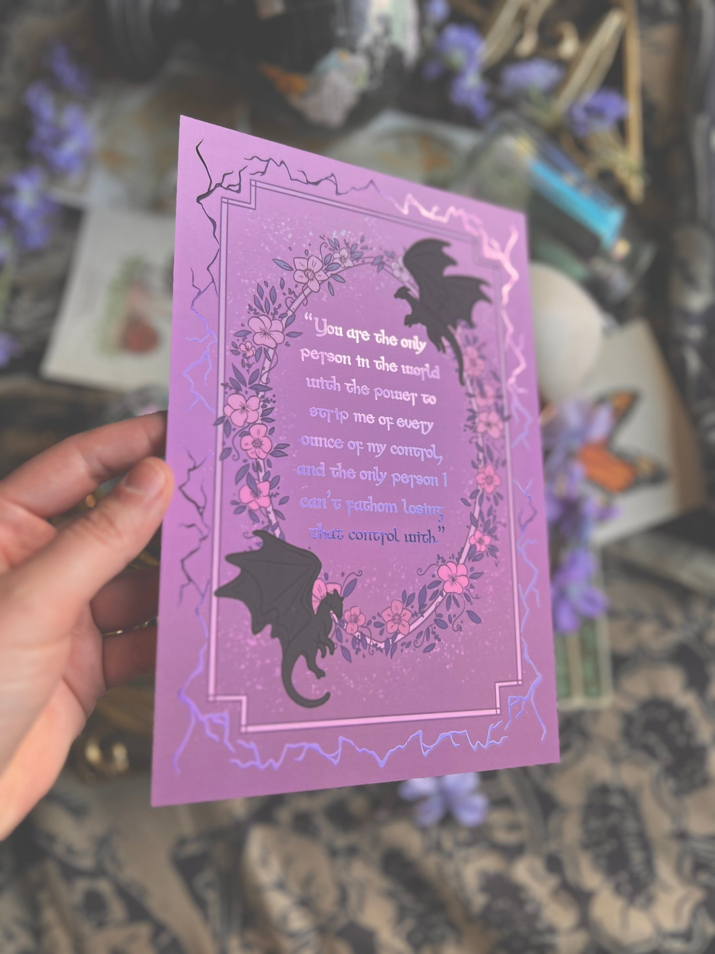 Onyx Storm Foiled Prints