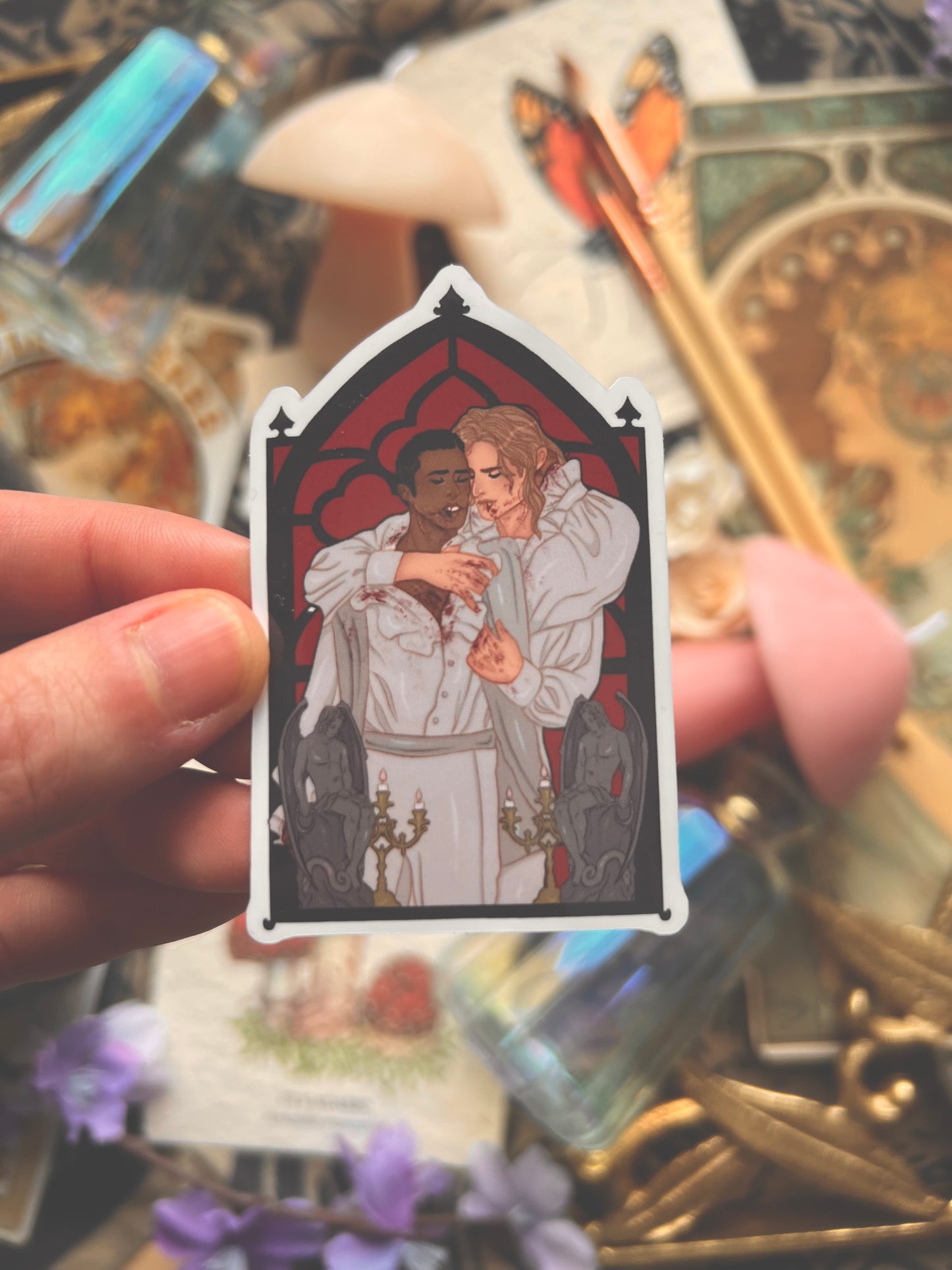 Spooky Couple Stickers (Red & Black)