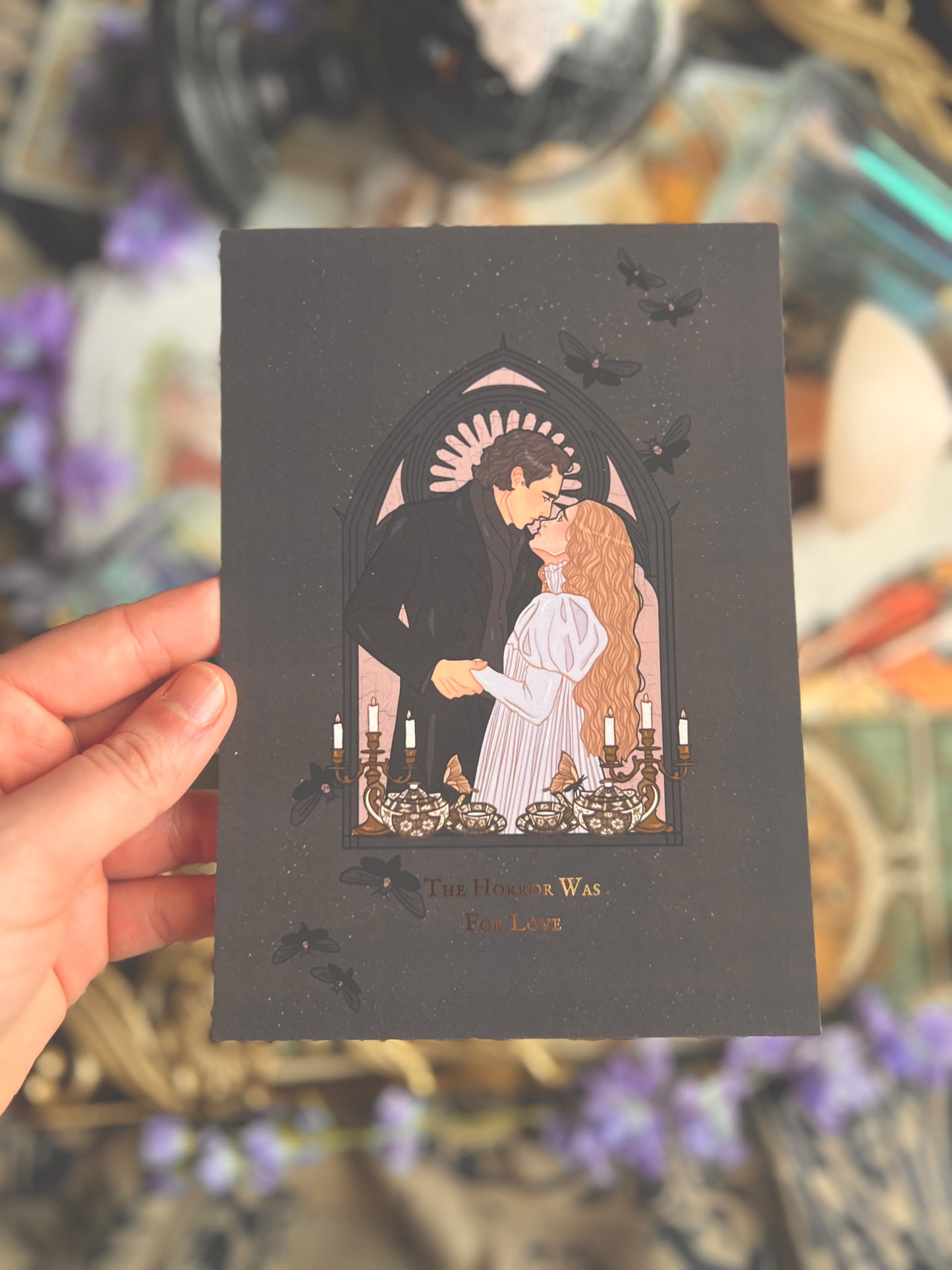 Spooky Couple Prints (Purple & White)