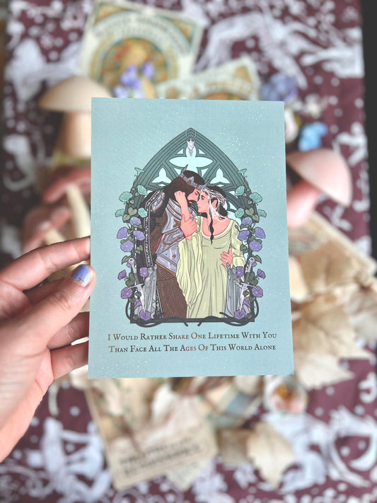 Aragorn and Arwen Print