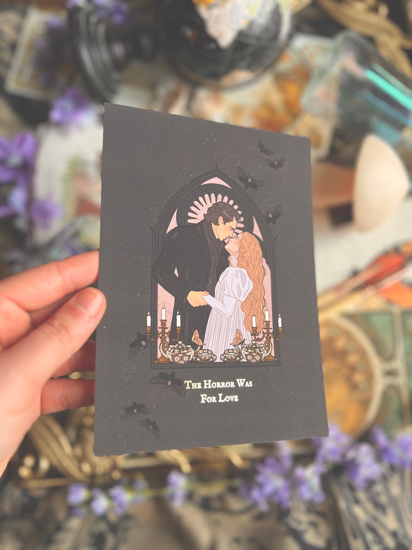 Spooky Couple Prints (Purple & White)