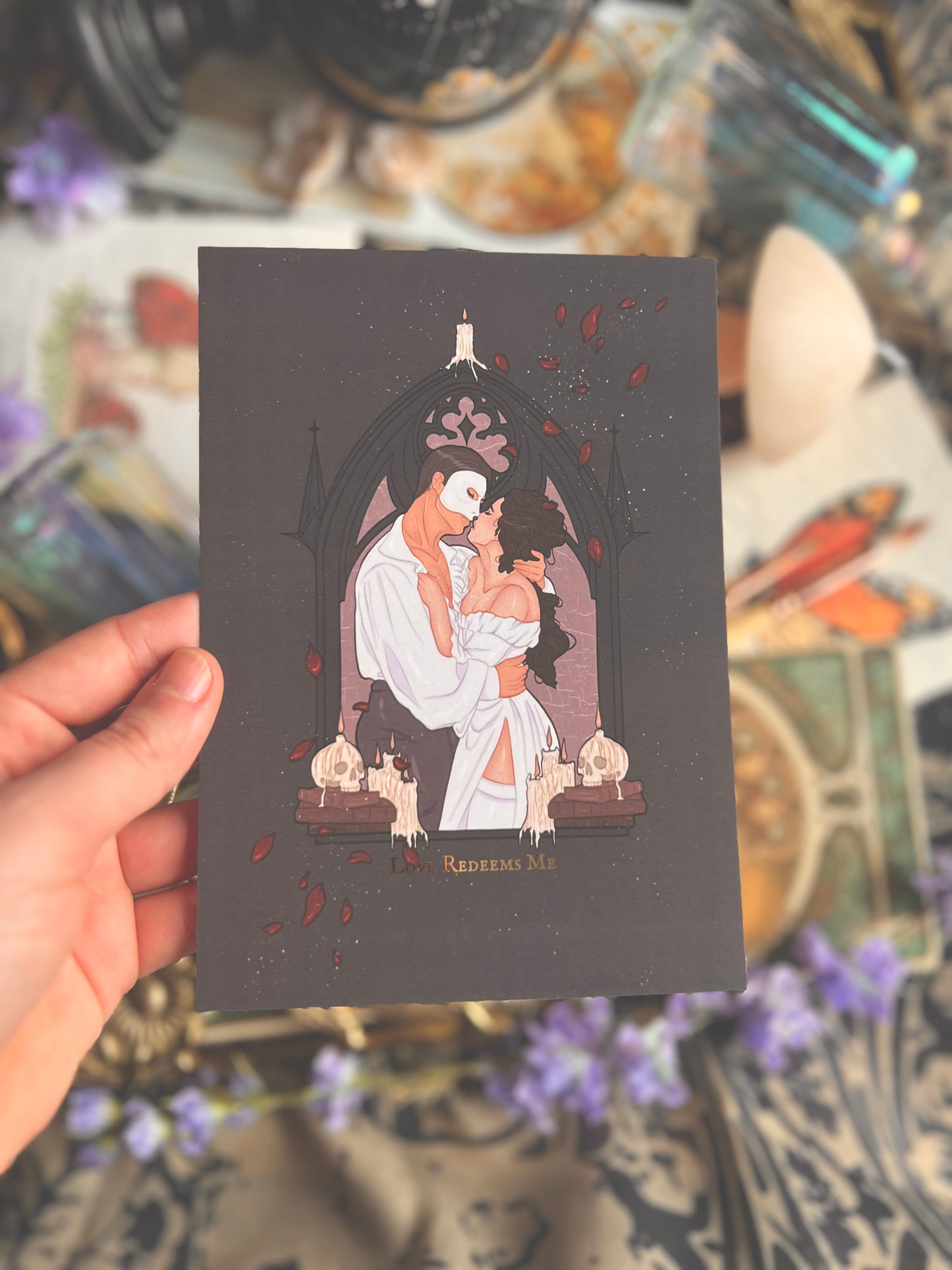 Spooky Couple Prints (Purple & White)