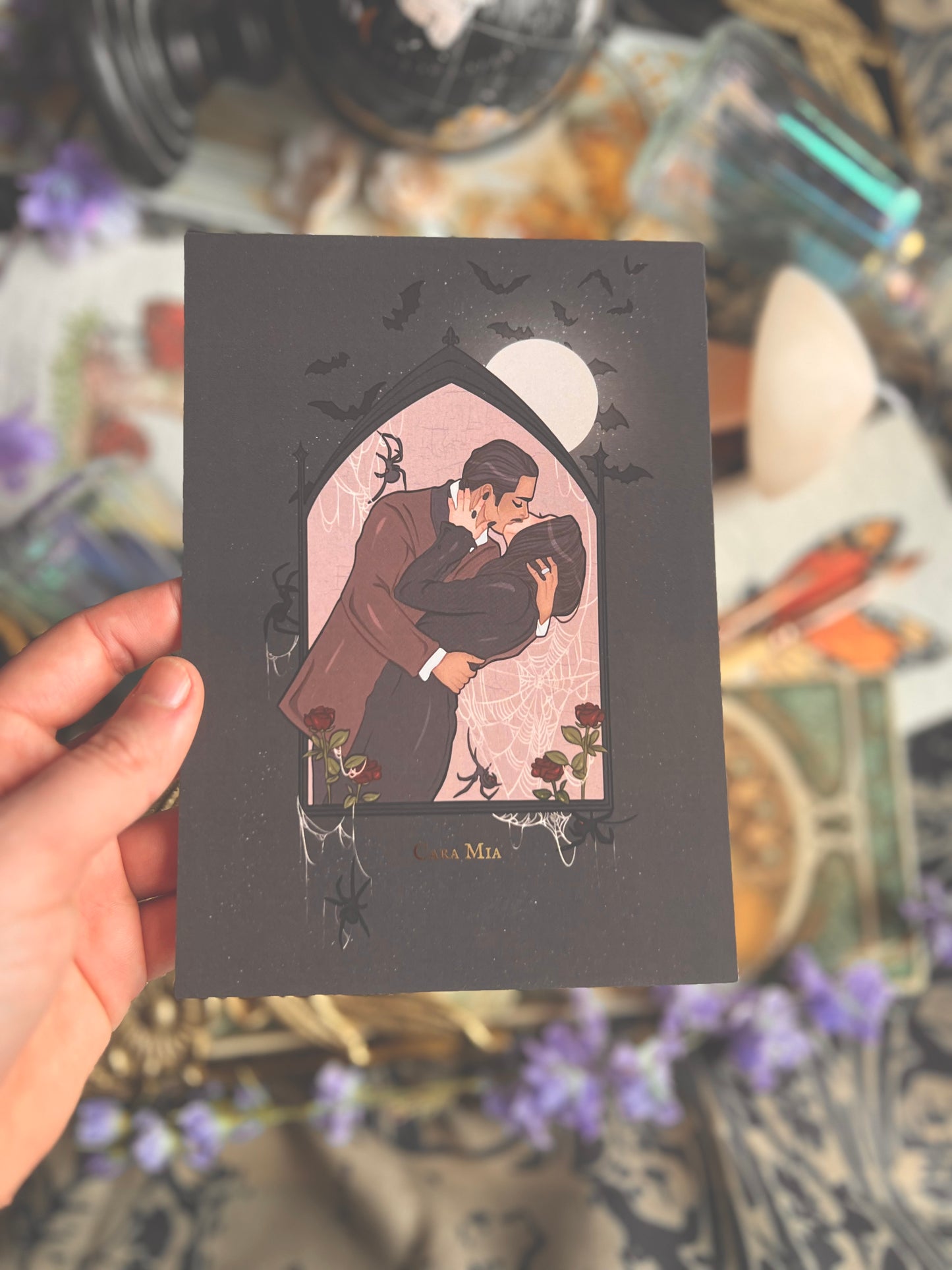 Spooky Couple Prints (Purple & White)