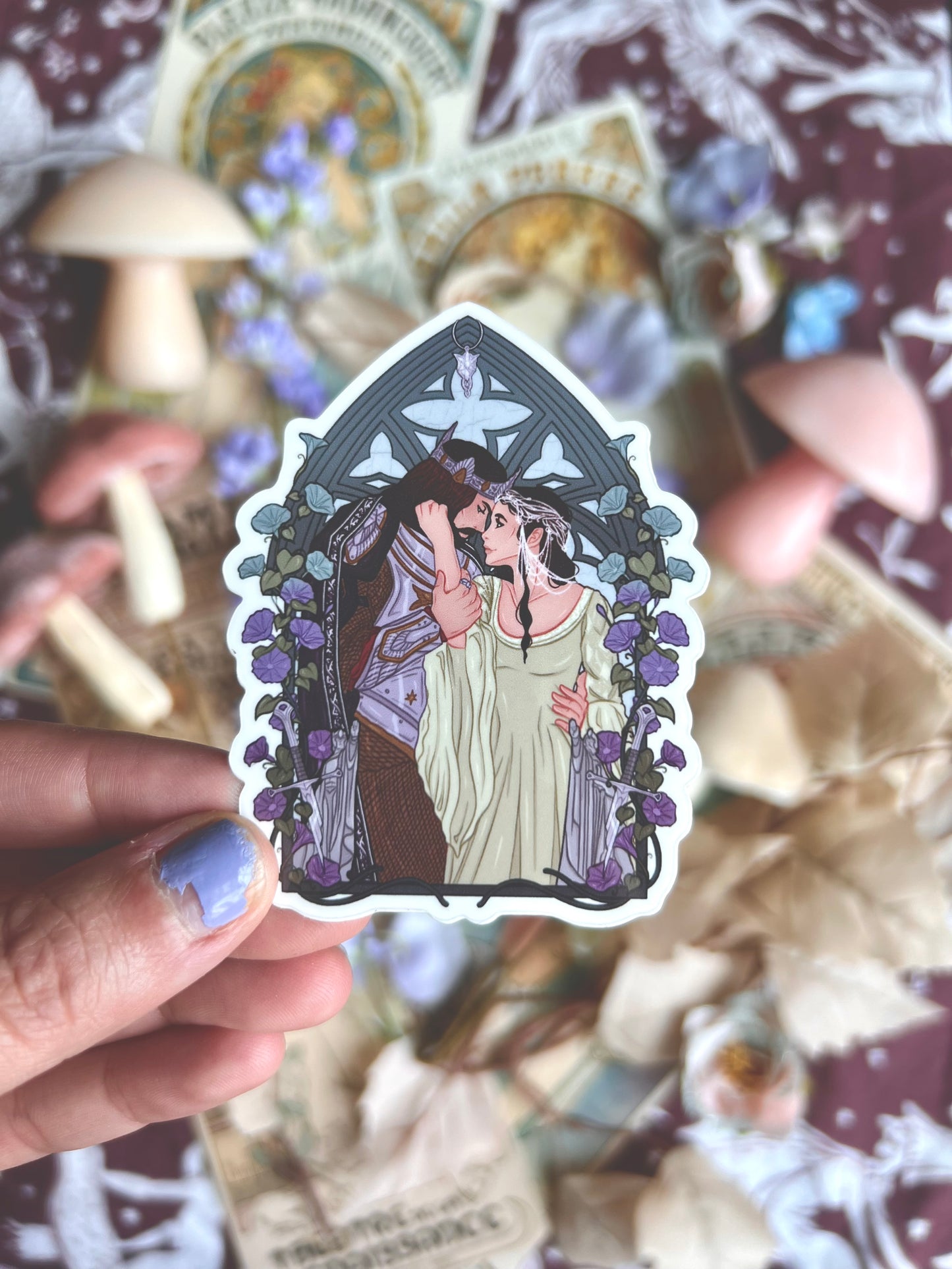 Aragorn and Arwen Sticker