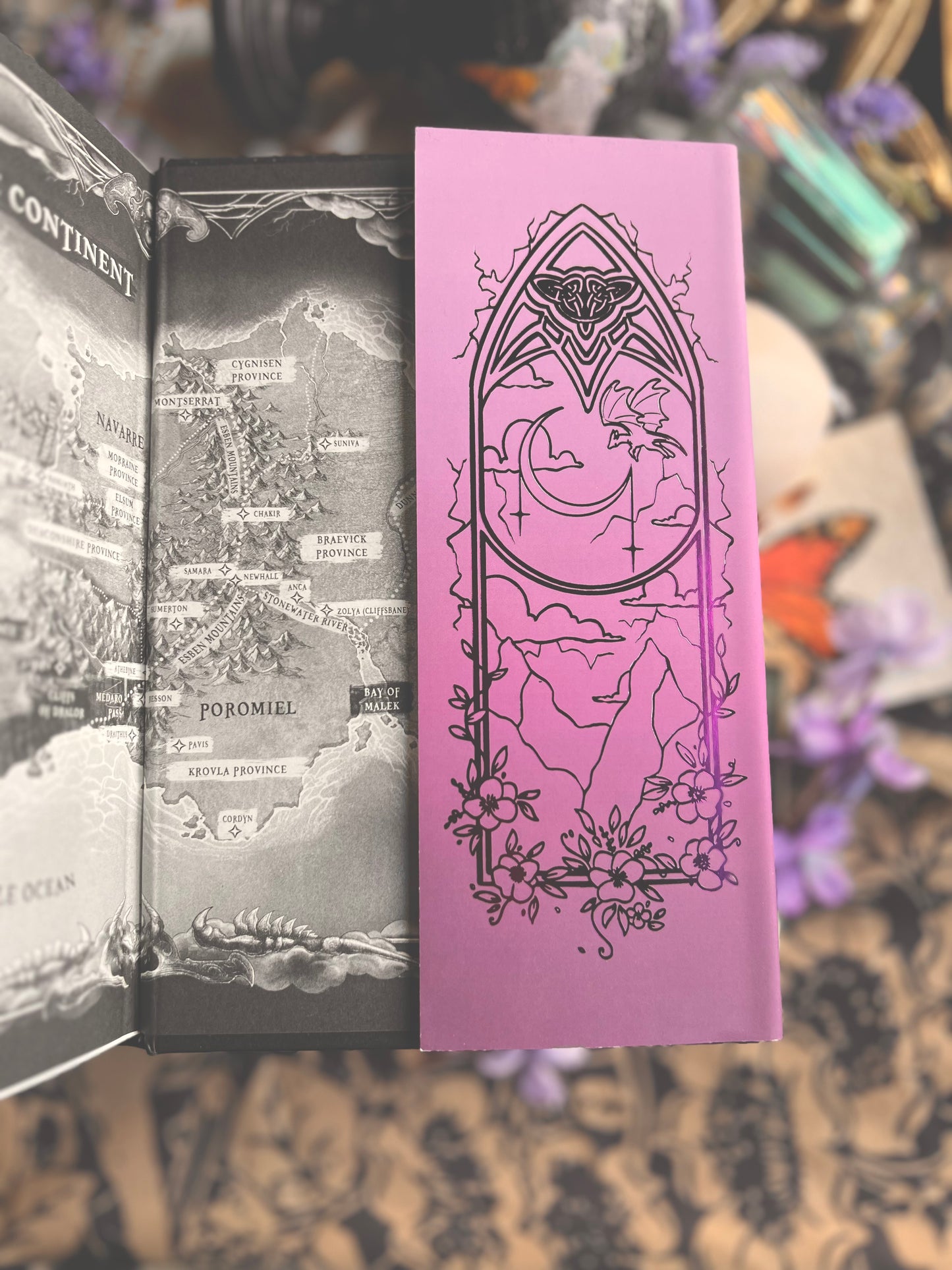Onyx Storm Purple Foil Dust Jacket