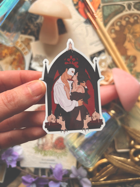 Spooky Couple Stickers (Red & Black)