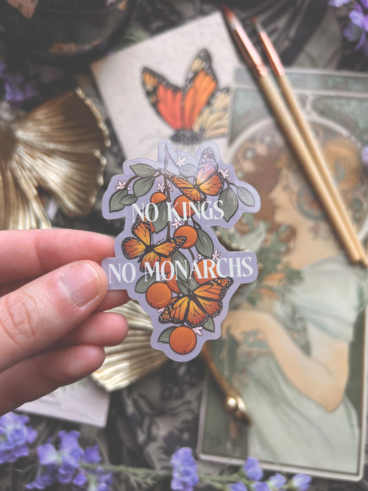 No Kings No Monarchs Stickers