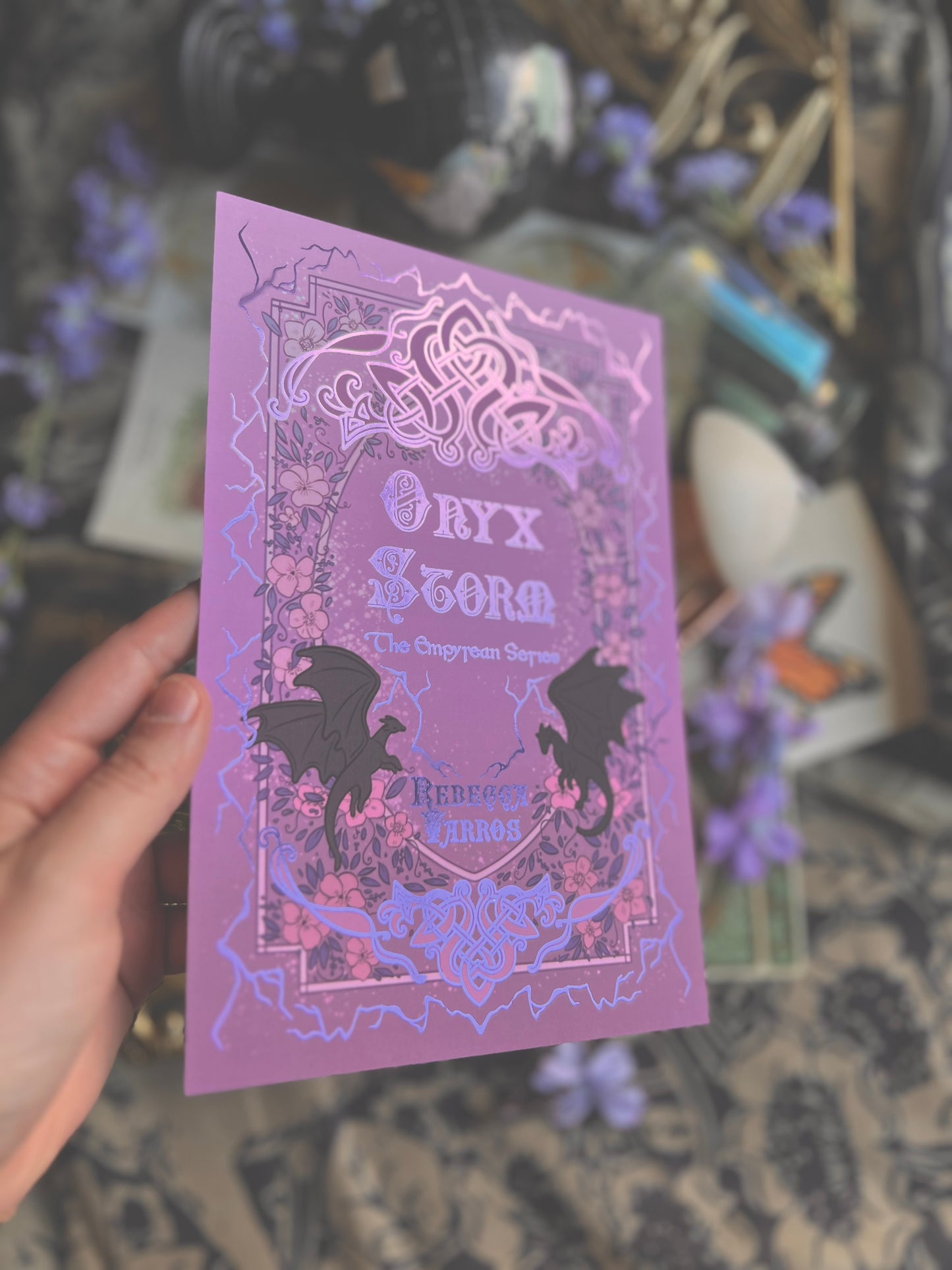 Onyx Storm Foiled Prints