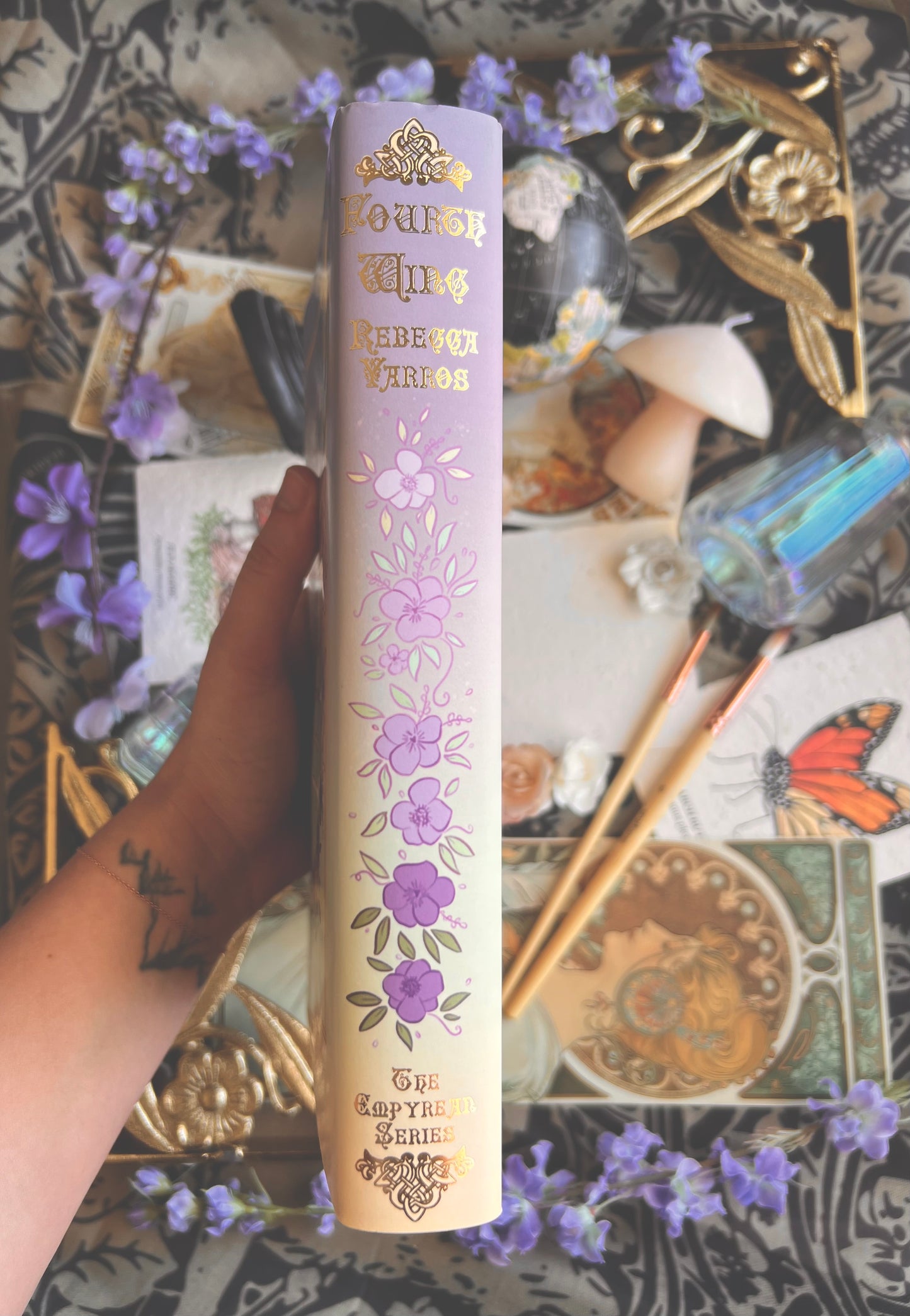 Fourth Wing Gold Foil Dust Jacket