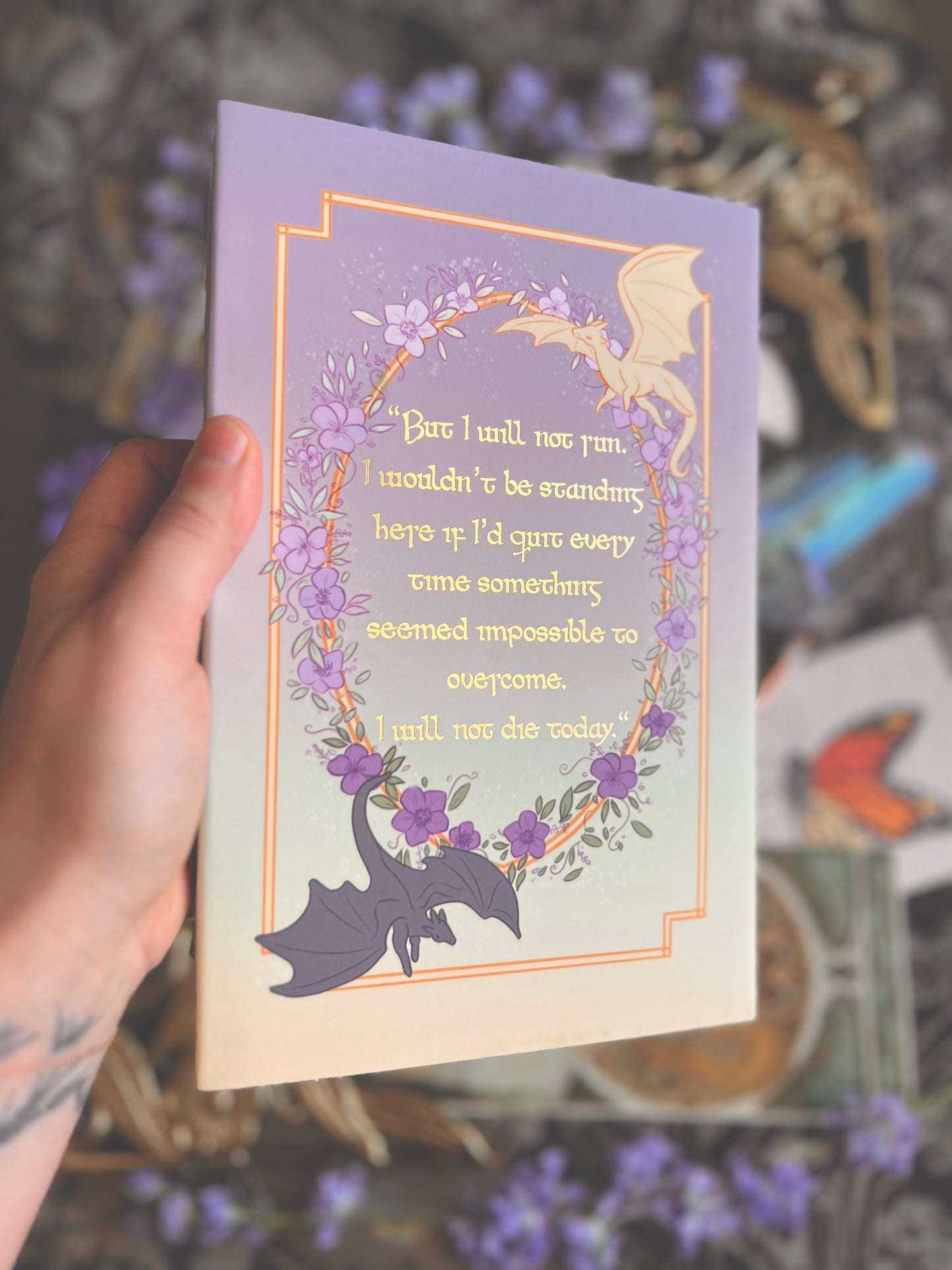 Fourth Wing Gold Foil Dust Jacket