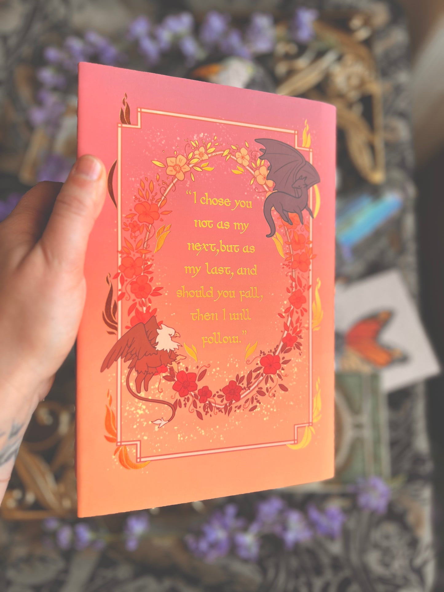 Iron Flame Orange Foil Dust Jacket