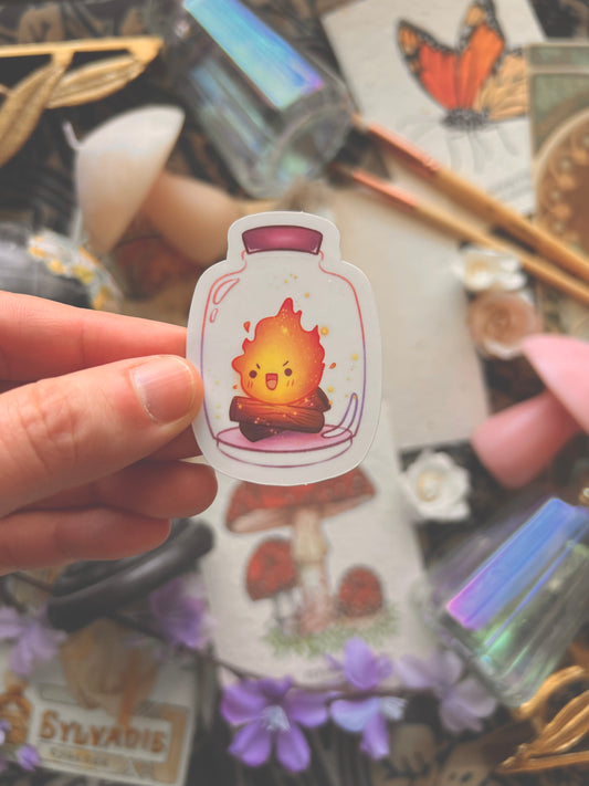 Chibi Calcifer and No Face Stickers