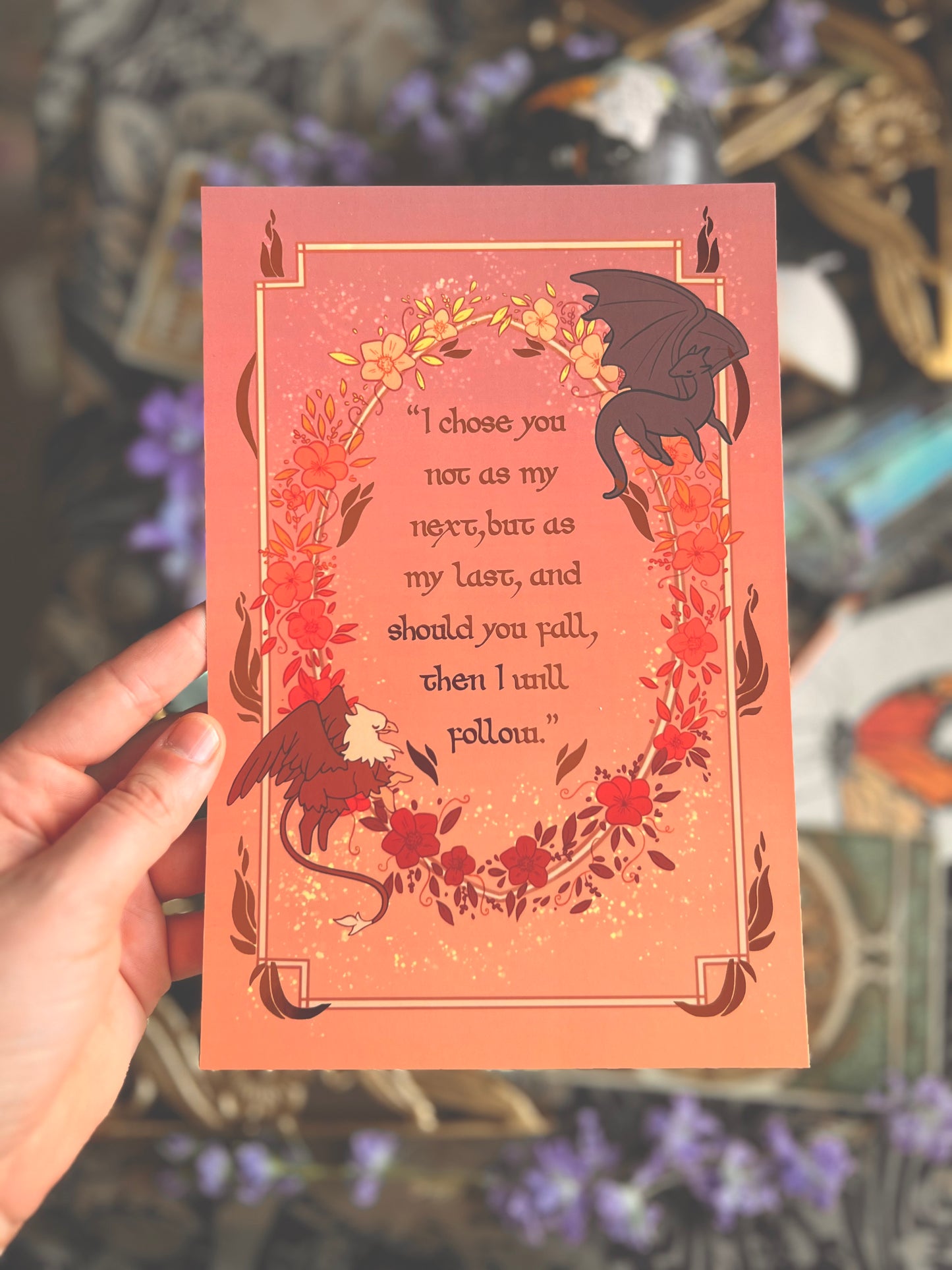 Iron Flame Copper Foil Prints