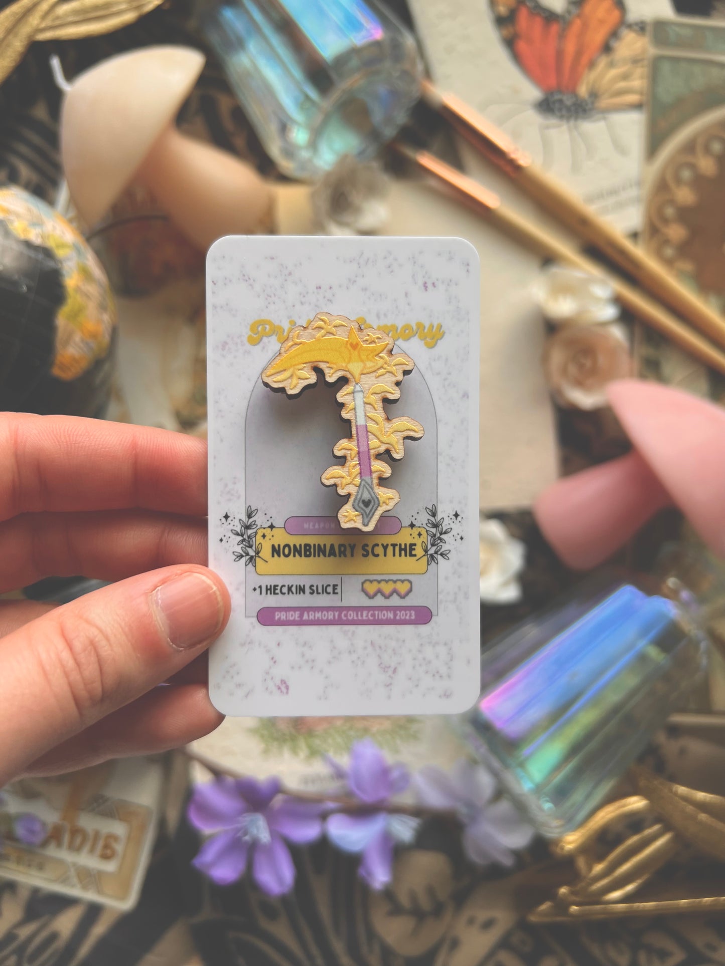 Pride Armory Wooden Pins