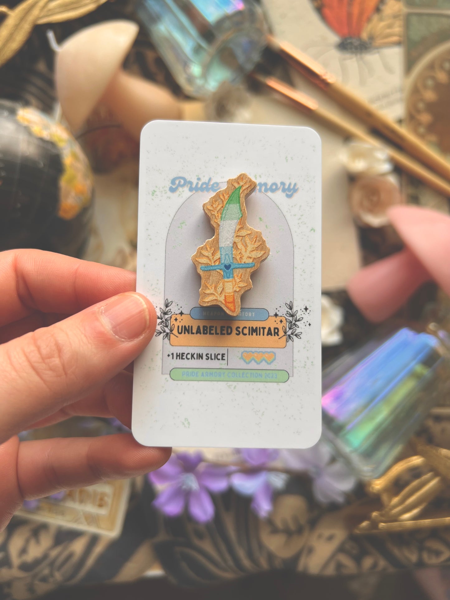 Pride Armory Wooden Pins