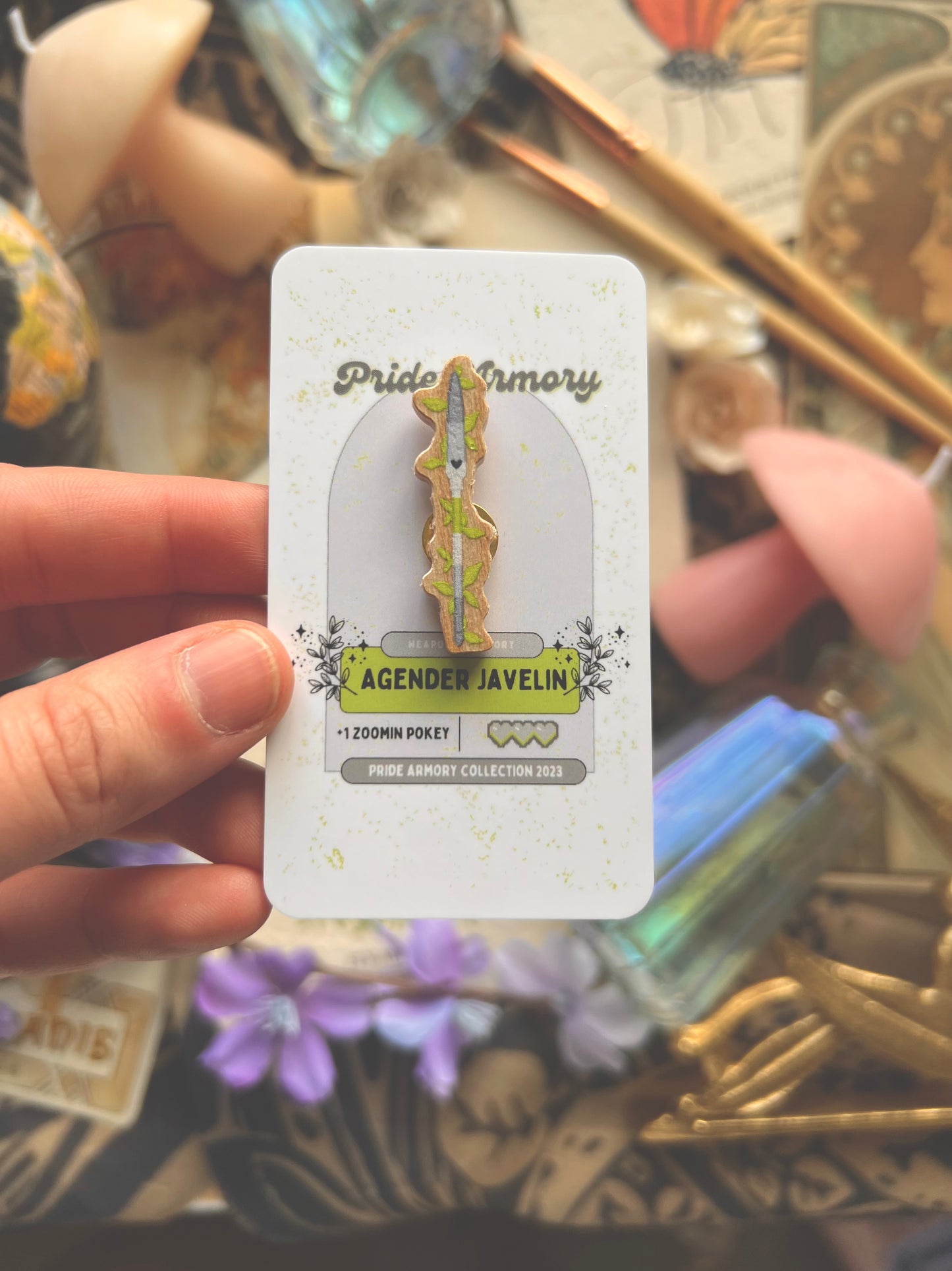 Pride Armory Wooden Pins