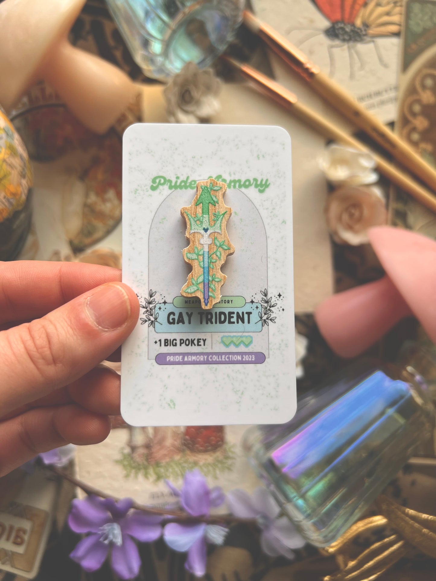 Pride Armory Wooden Pins