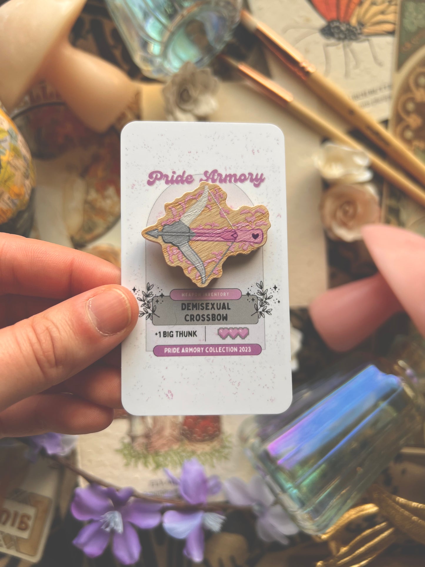 Pride Armory Wooden Pins