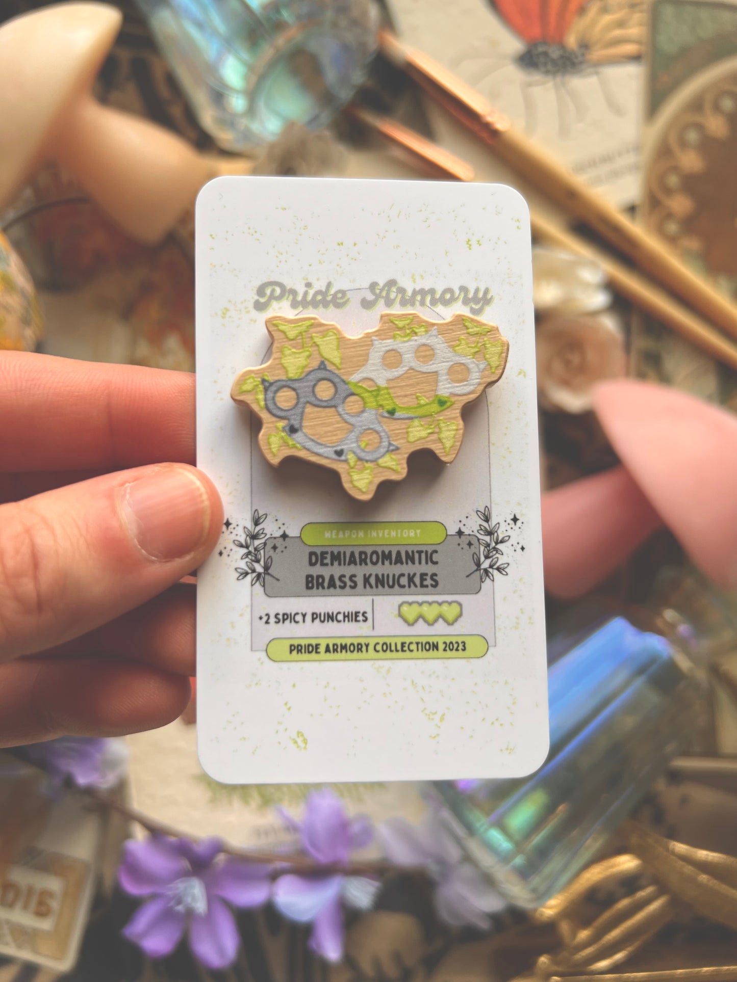 Pride Armory Wooden Pins