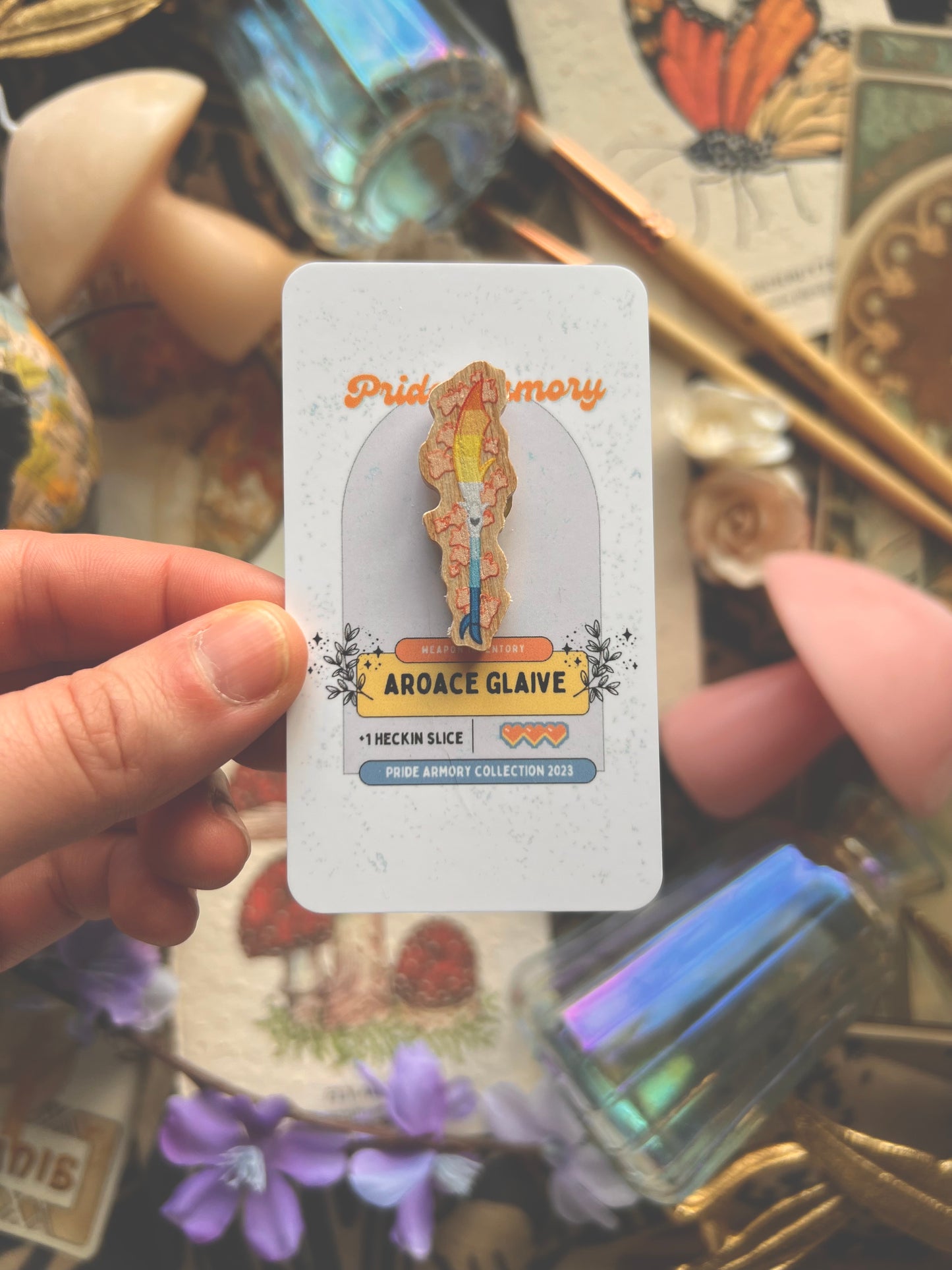 Pride Armory Wooden Pins
