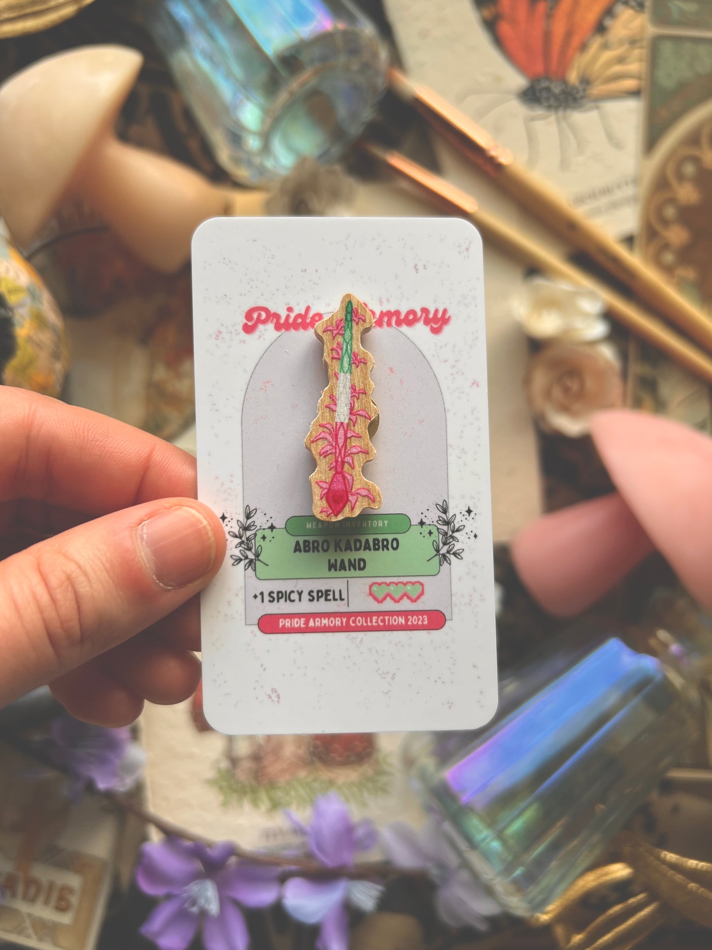 Pride Armory Wooden Pins