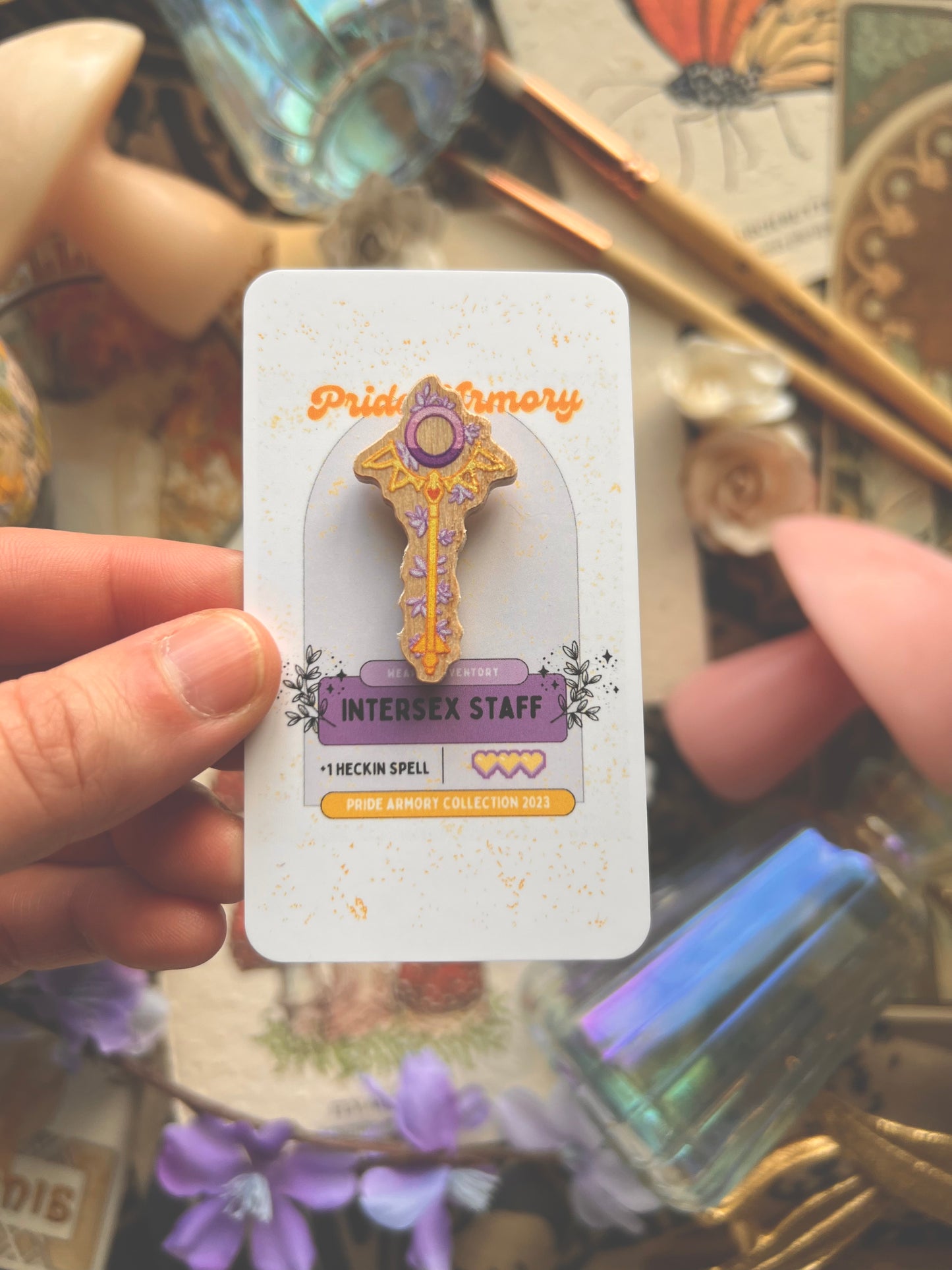 Pride Armory Wooden Pins