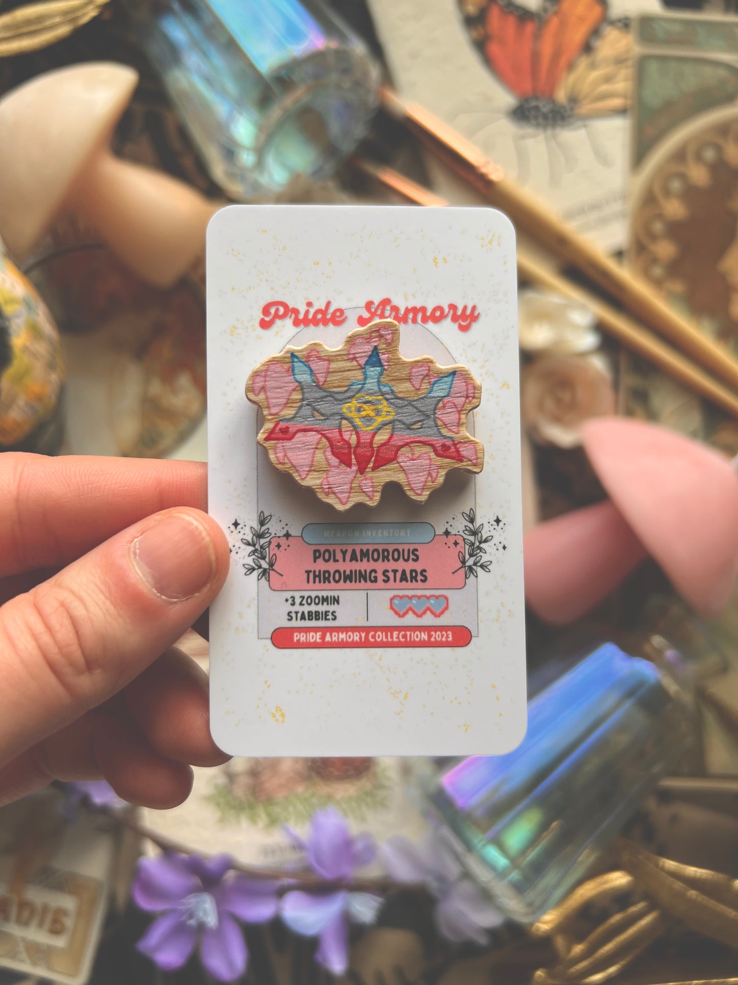 Pride Armory Wooden Pins