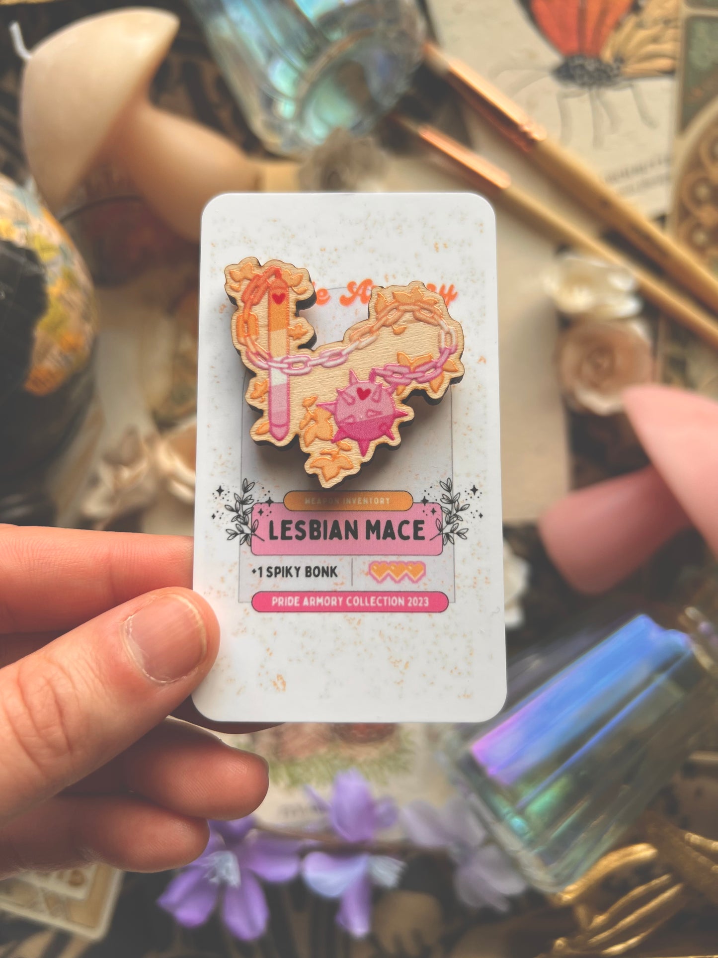 Pride Armory Wooden Pins