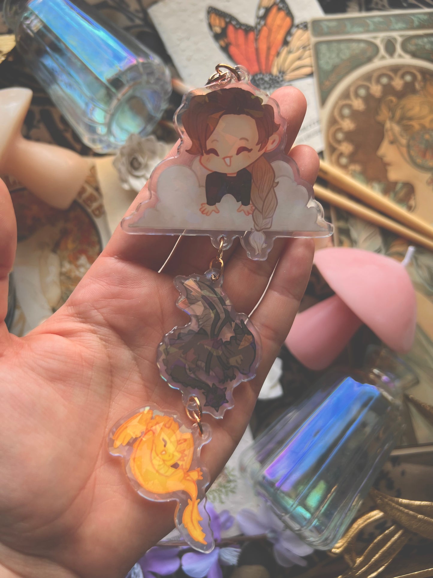 Fourth Wing Hanging Charms