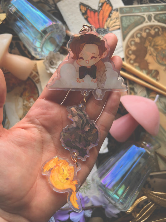 Fourth Wing Hanging Charms