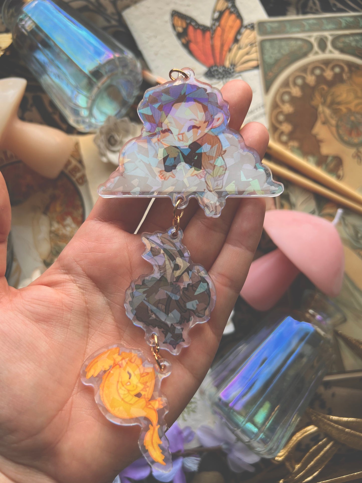 Fourth Wing Hanging Charms