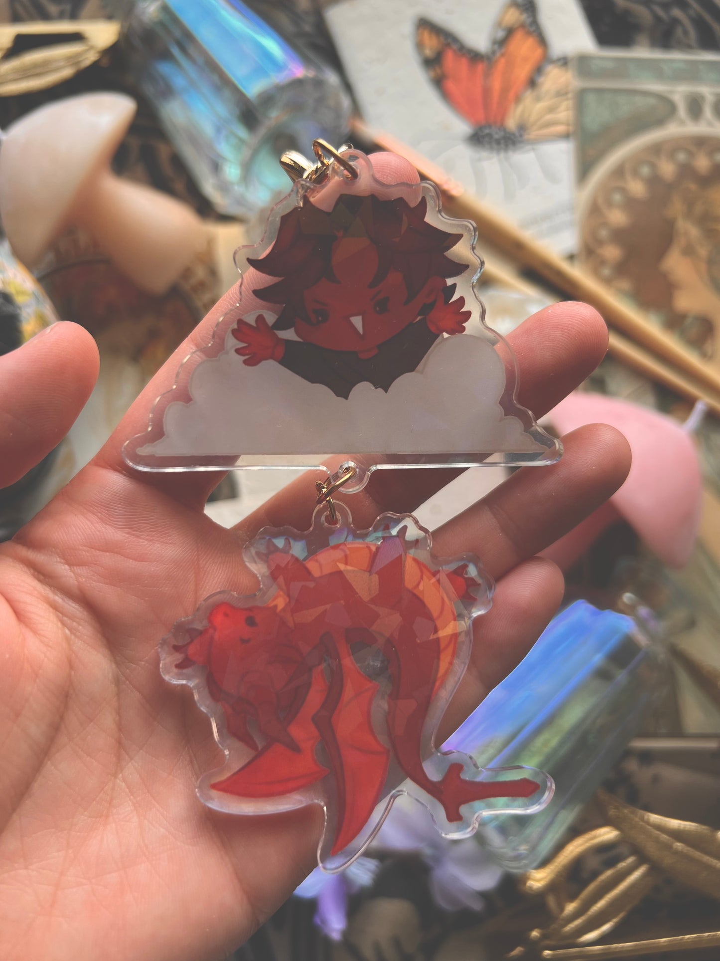Fourth Wing Hanging Charms