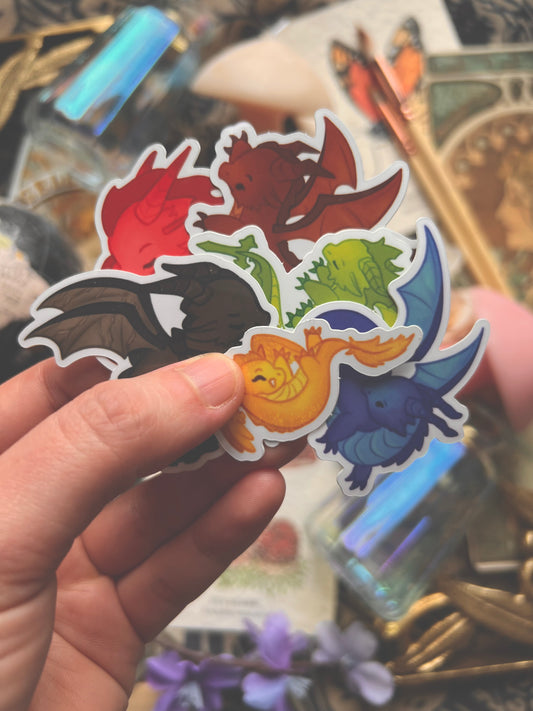 Fourth Wing Dragon Sticker Pack