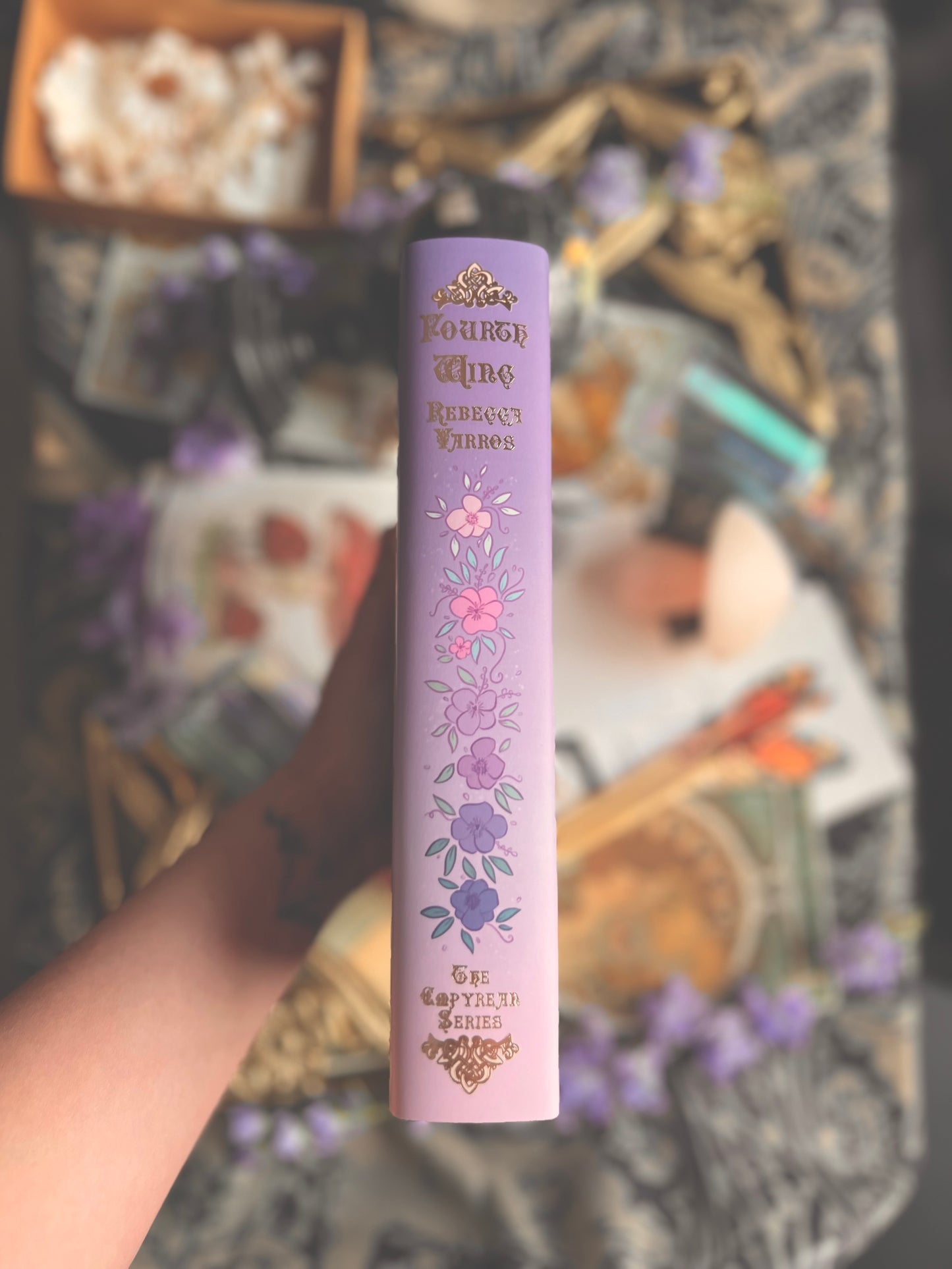 Fourth Wing Rose Gold Foil Dust Jacket