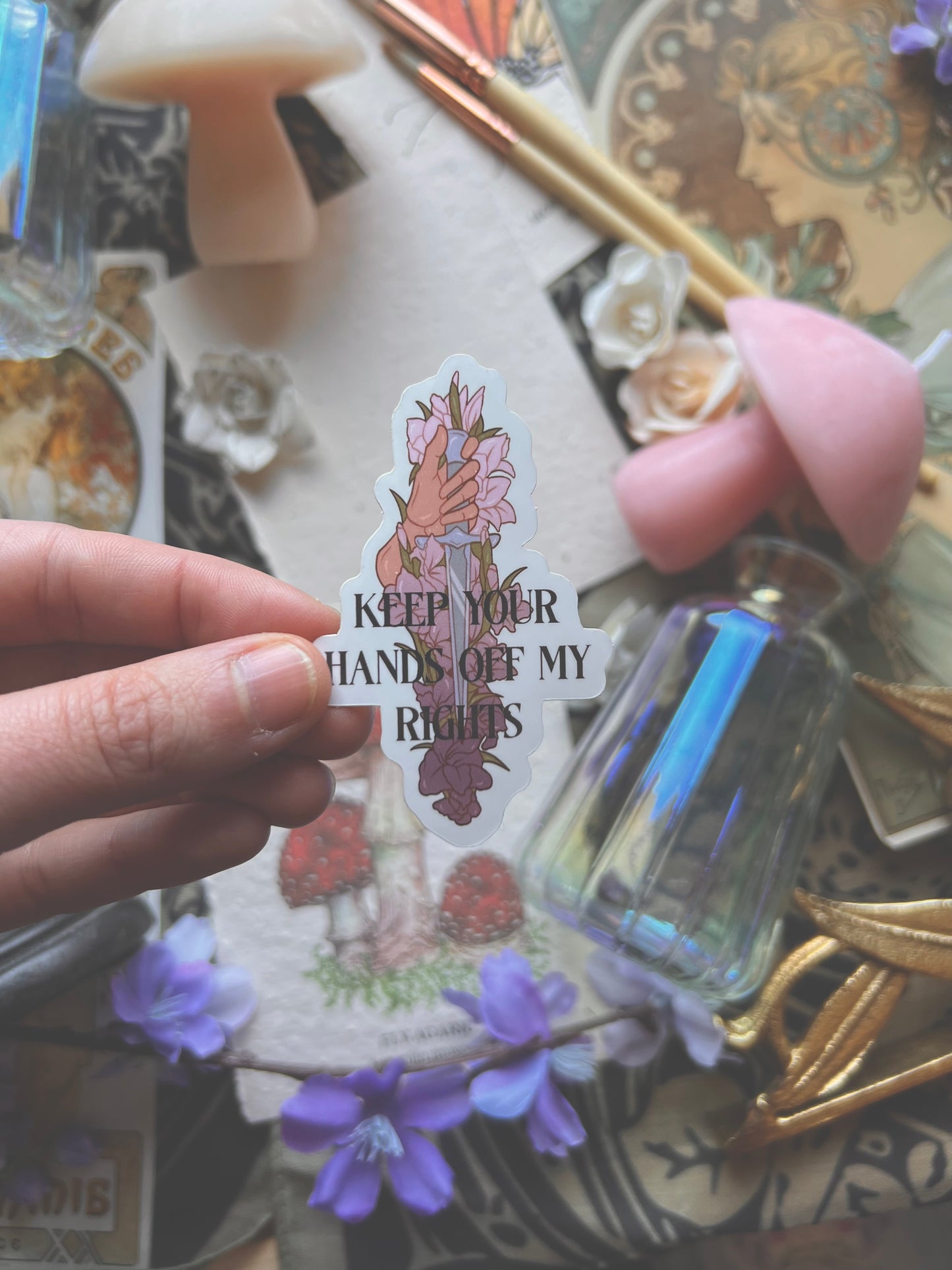 Keep Your Hands Off My Rights Sticker