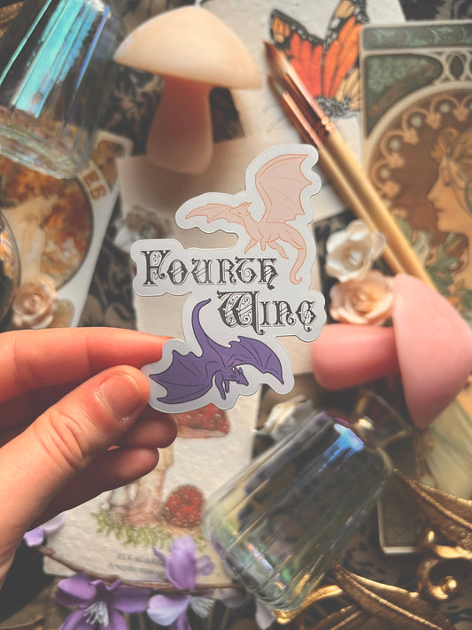 Fourth Wing and Iron Flame Stickers