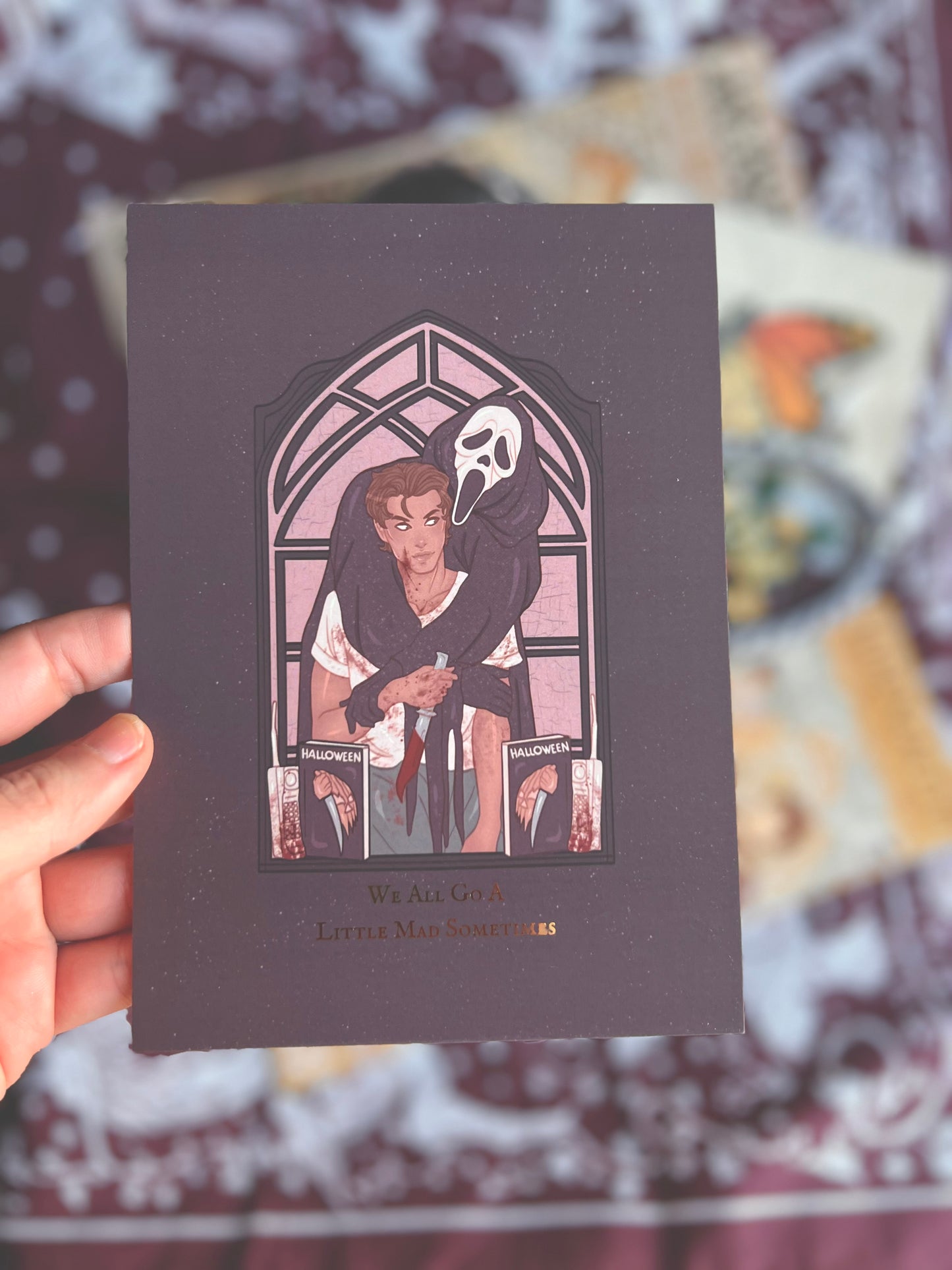 Spooky Couple Prints (Purple & White)